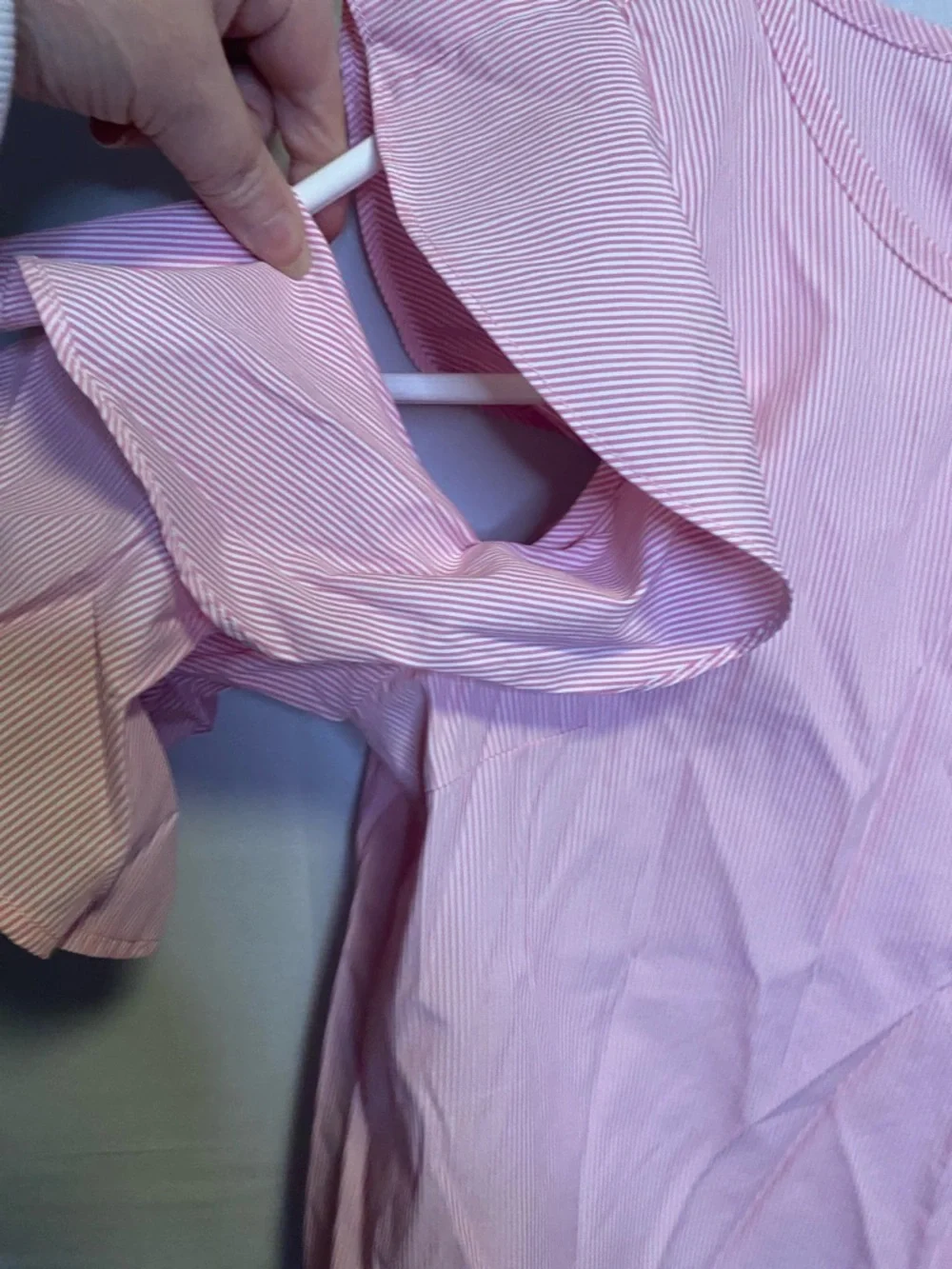 Lucy Paris Pink Ruffle Cold-Shoulder Blouse - Picture 3 of 8